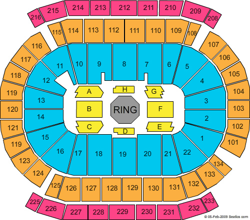 UFC 111 Venue Map